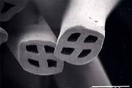 羊毛断熱材の断面